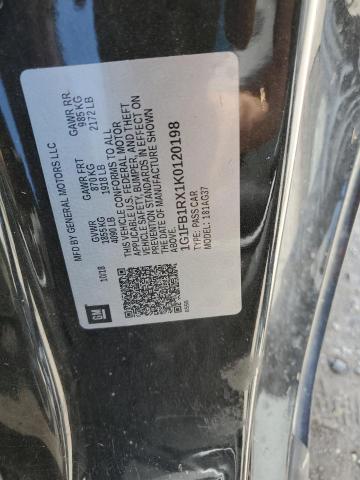 2019 CHEVROLET CAMARO LS - 1G1FB1RX1K0120198