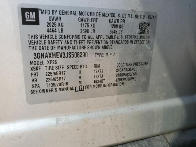 2018 CHEVROLET EQUINOX LS - 3GNAXHEV3JS508290