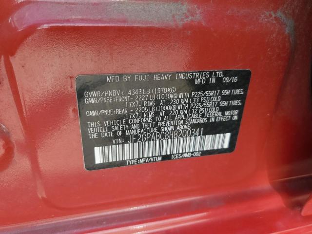 2017 SUBARU CROSSTREK PREMIUM JF2GPABC8H8200341