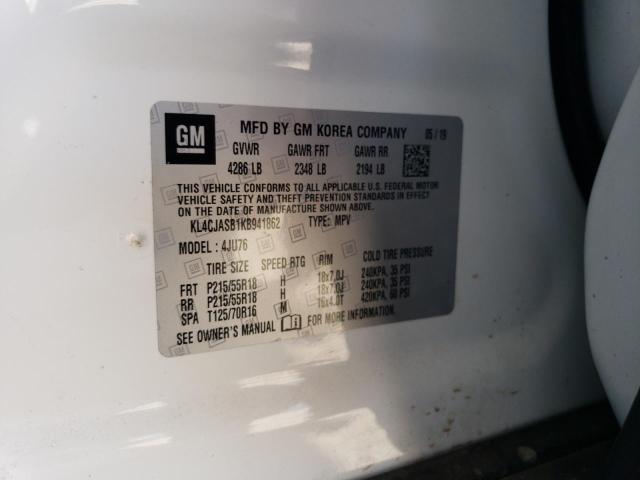 2019 BUICK ENCORE PRE KL4CJASB1KB941862