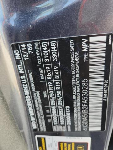 2015 MERCEDES-BENZ ML 350 4JGDA5JB2FA530285