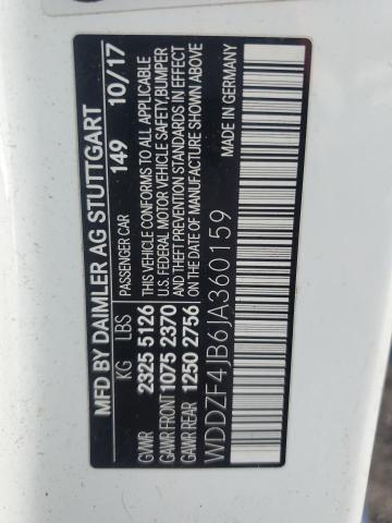 2018 MERCEDES-BENZ E 300 WDDZF4JB6JA360159