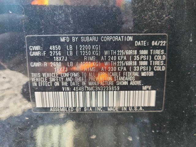 2022 SUBARU OUTBACK LI 4S4BTAMC3N3239859