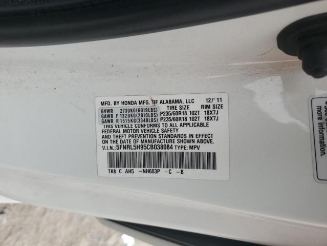 2012 HONDA ODYSSEY TO - 5FNRL5H95CB038084