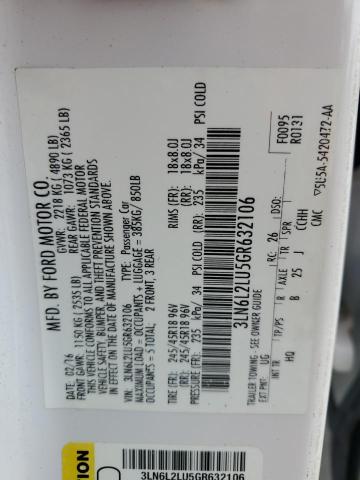 2016 LINCOLN MKZ HYBRID 3LN6L2LU5GR632106