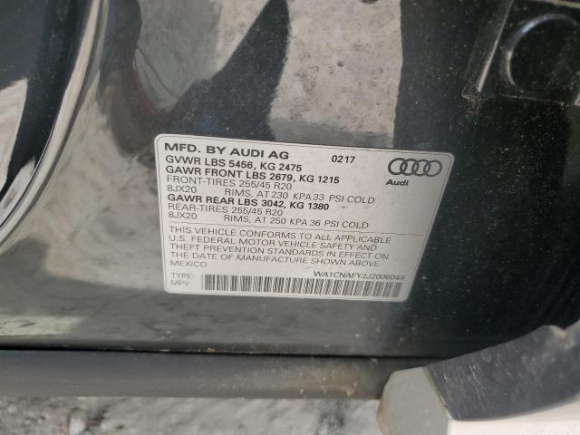 2018 AUDI Q5 PRESTIG WA1CNAFY2J2006044