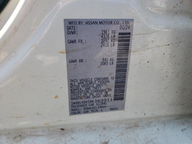 2024 NISSAN ALTIMA SV 1N4BL4DV5RN369911