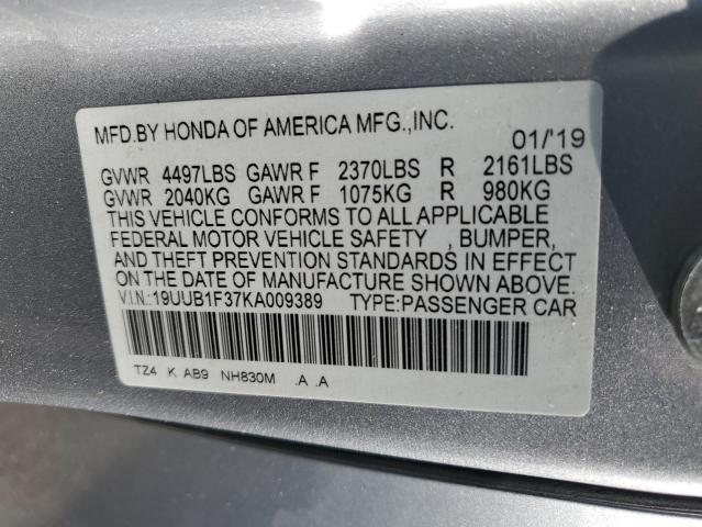 2019 ACURA TLX 19UUB1F37KA009389