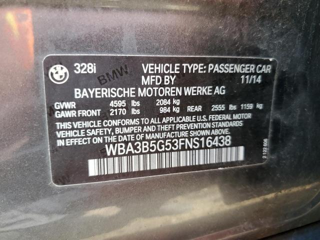 2015 BMW 328 XI SULEV WBA3B5G53FNS16438