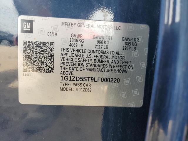 2020 CHEVROLET MALIBU LT 1G1ZD5ST9LF000220