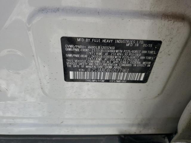 2015 SUBARU FORESTER 2.5I JF2SJAAC4FG577961