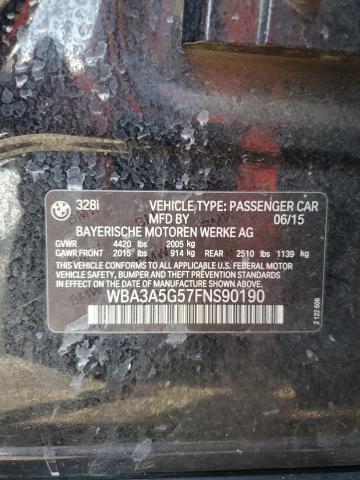 2015 BMW 328 I WBA3A5G57FNS90190