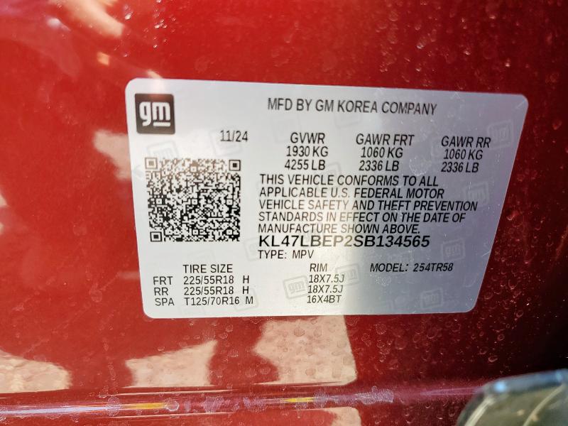 2025 BUICK ENVISTA SP KL47LBEP2SB134565