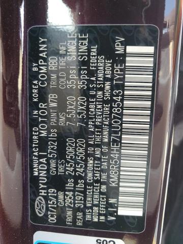 2020 HYUNDAI PALISADE LIMITED KM8R54HE7LU078543