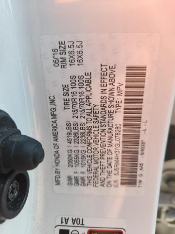 2016 HONDA CR-V LX - 5J6RM4H37GL078280