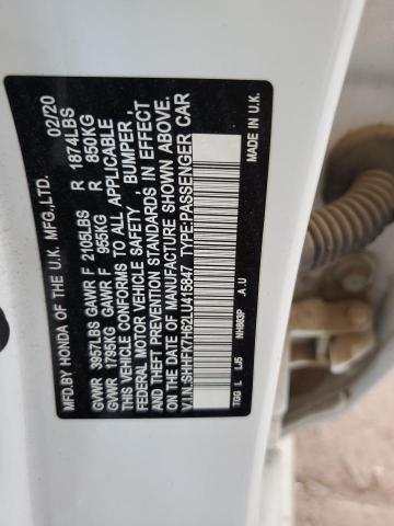 2020 HONDA CIVIC EX SHHFK7H62LU415847