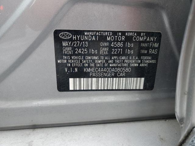 2013 HYUNDAI SONATA HYBRID - KMHEC4A40DA080580