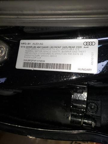 2015 AUDI S3 PREMIUM WAUBFGFF4F1074534