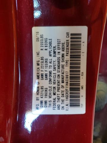 2017 HONDA ACCORD SPO - 1HGCR2F11HA038617