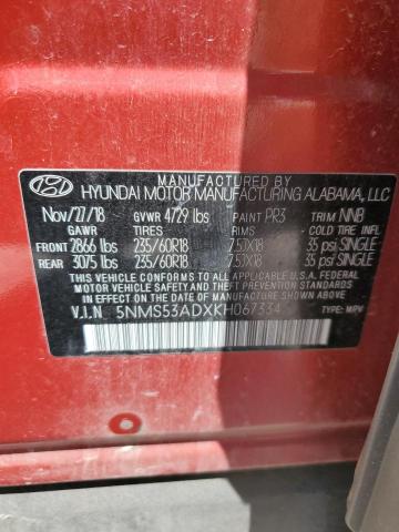 2019 HYUNDAI SANTA FE LIMITED 5NMS53ADXKH067334