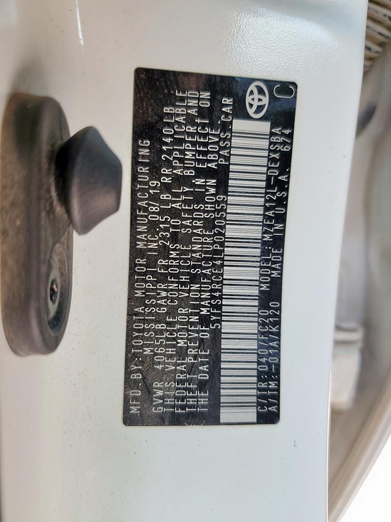 2020 TOYOTA COROLLA SE #3284963943