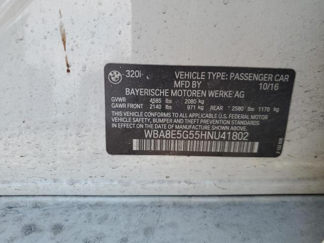 2017 BMW 320 XI WBA8E5G55HNU41802