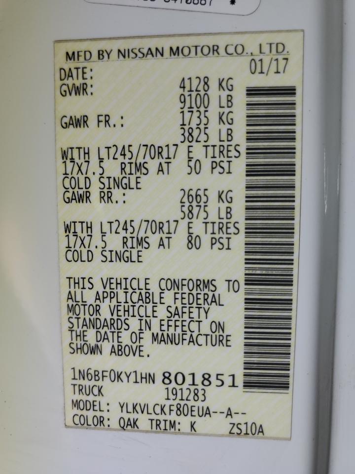 NISSAN NV1500 1500 S