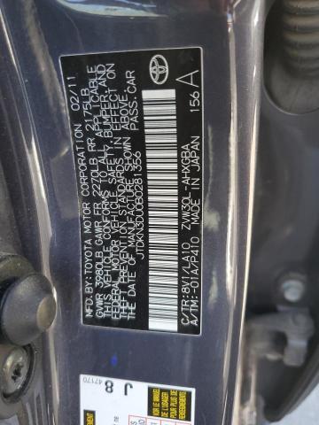2011 TOYOTA PRIUS - JTDKN3DU0B0281356