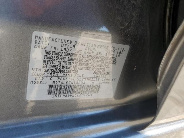 2020 NISSAN VERSA S 3N1CN8DV6LL801769