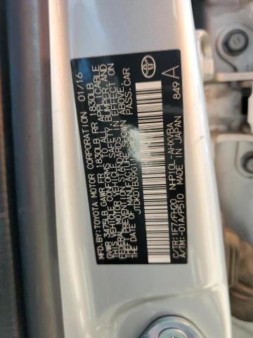2016 TOYOTA PRIUS C JTDKDTB39G1120454
