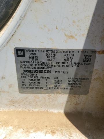 2014 CHEVROLET SILVERADO - 3GCUKSEC0EG307309