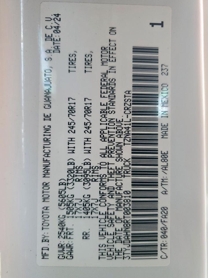 TOYOTA TACOMA XTRACAB