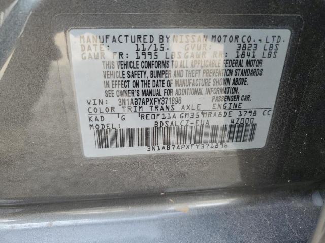 2015 NISSAN SENTRA S - 3N1AB7APXFY371896