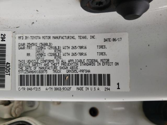 2017 TOYOTA TACOMA DOU - 5TFCZ5AN6HX102075