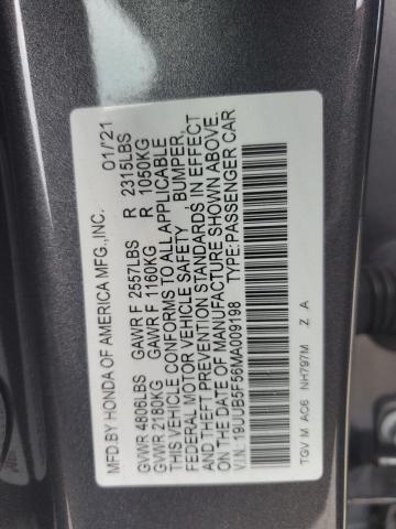 2021 ACURA TLX TECH A 19UUB5F56MA009198