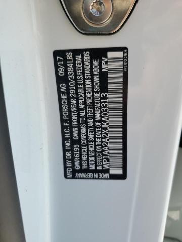 2018 PORSCHE CAYENNE WP1AA2A2XJKA03313