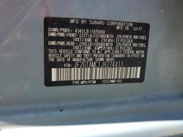 2018 SUBARU CROSSTREK JF2GTAMC1JH274411