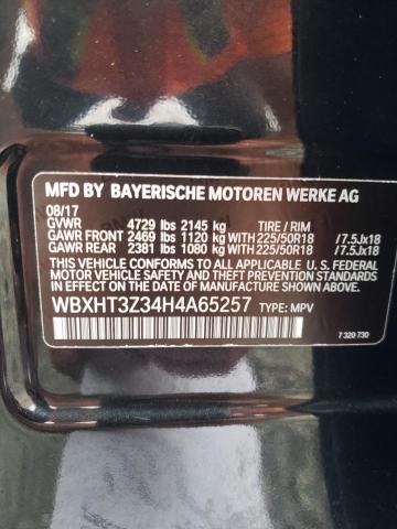 2017 BMW X1 XDRIVE2 WBXHT3Z34H4A65257