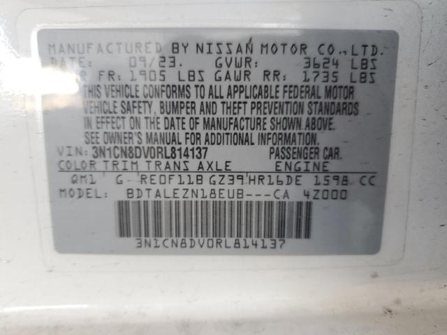 2024 NISSAN VERSA S 3N1CN8DV0RL814137