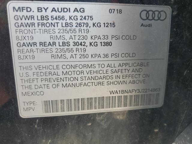 2018 AUDI Q5 PREMIUM PLUS WA1BNAFY3J2214963