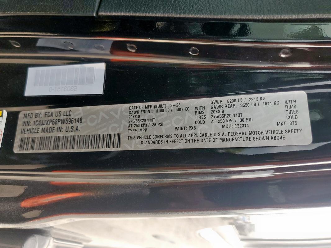 2023 JEEP WRANGLER S 1C4JJXP68PW696148