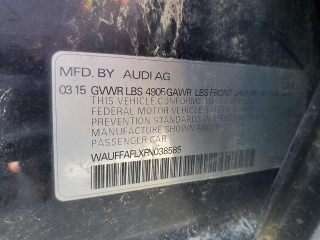 2015 AUDI A4 PREMIUM WAUFFAFLXFN038585
