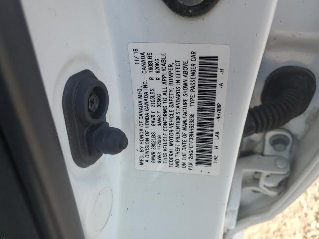2017 HONDA CIVIC EX 2HGFC1F39HH633856