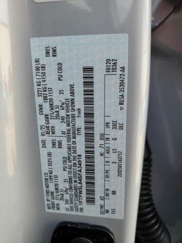 2025 FORD F150 LARIA - 1FTFW5L84SFA34918