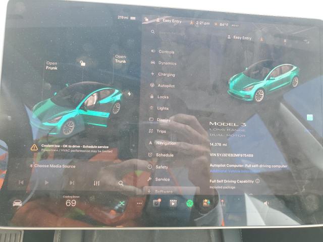 2021 TESLA MODEL 3 5YJ3E1EB2MF975489