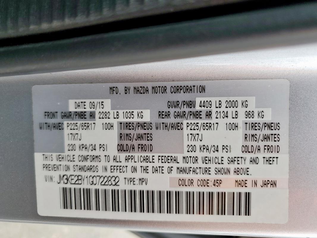 2016 MAZDA CX-5 SPORT - JM3KE2BY1G0722832