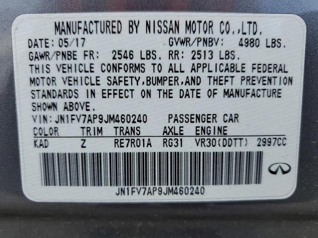 2018 INFINITI Q50 RED SP JN1FV7AP9JM460240