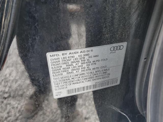 2015 AUDI Q7 PREMIUM WA1LGAFE0FD022321