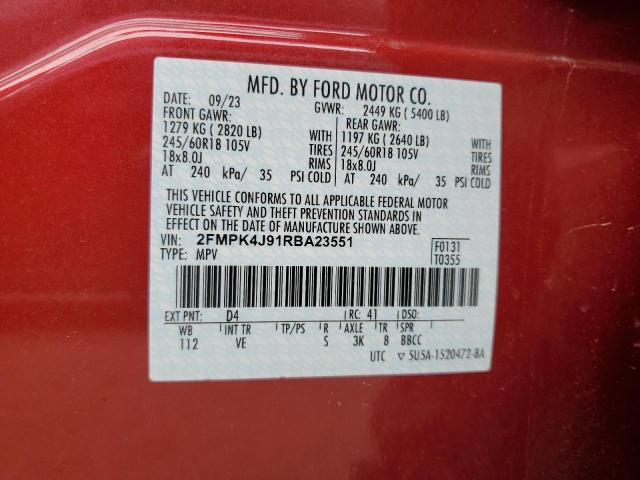 2024 FORD EDGE SEL - 2FMPK4J91RBA23551