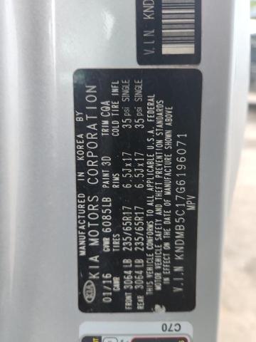 2016 KIA SEDONA LX KNDMB5C17G6196071